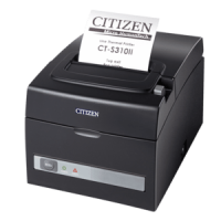 Citizen CT-S310II LAN, Dual-IF, 8 Punkte/mm (203dpi), Cutter, schwarz